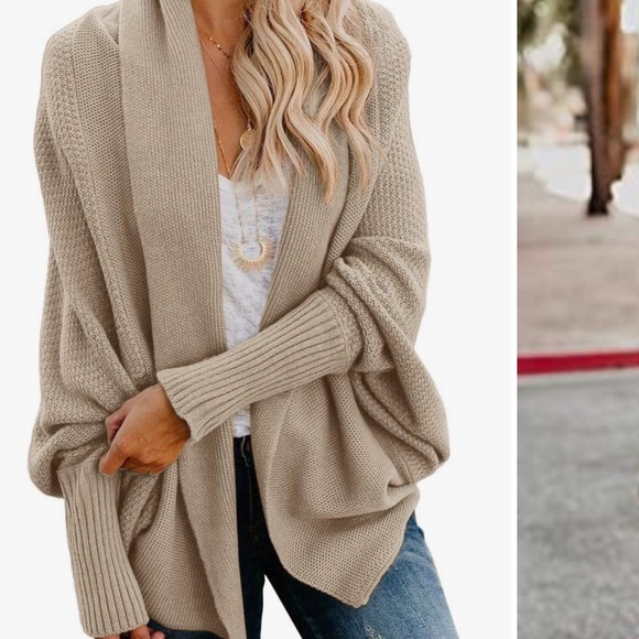 Sweaters - Oversized cardigan